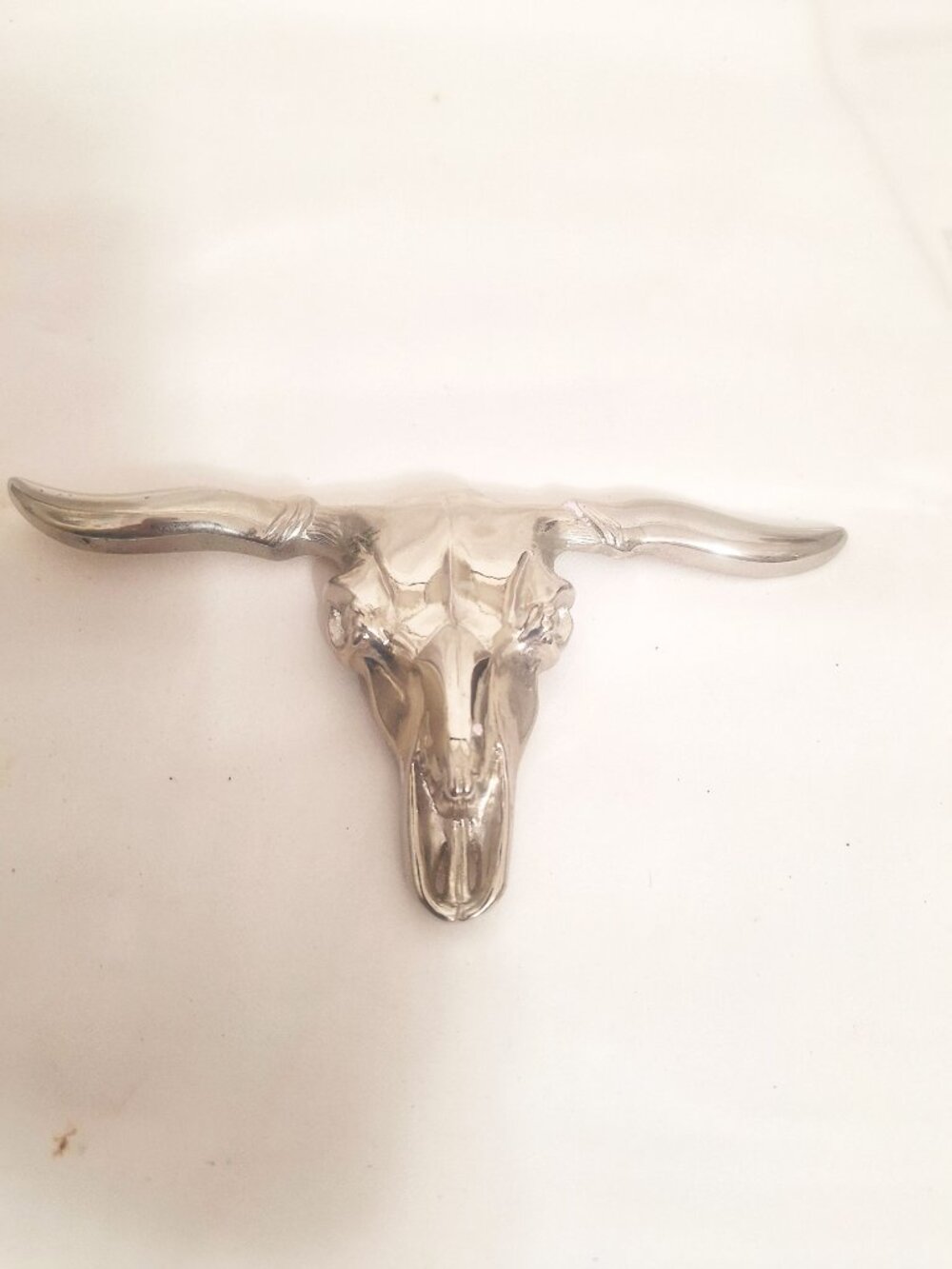 Texas Long Horn Steer Buckle Cow Skull Figural 7”